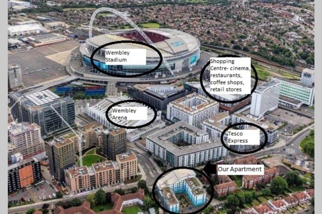 Stylish Wembley Stadium And Ovo Arena Apartment, London Bagian luar foto